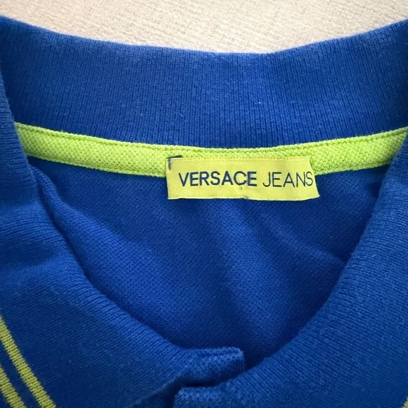 Versace Jeans Collection Royal Blue Men’s Polo Shirt - Picture 3 of 5